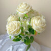 Kytica ruža x 9 krémová